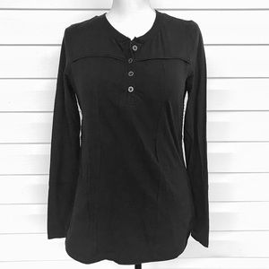 •DOWNEAST•NWT Girls Weekend Embroidered Henley Top